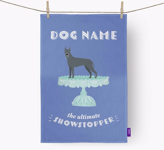 'The Ultimate Showstopper' - Personalised {breedFullName} Tea Towel